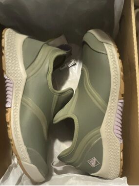 Women's Olive Slip-On Athletic Sneakers
